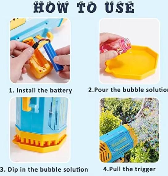 Bubble Gun Machine