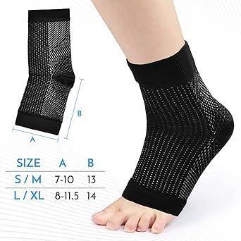 Swelling Arch Heel Socks Pack of 2 Pair