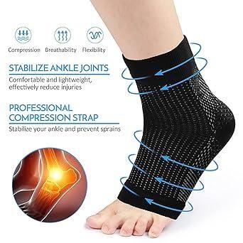 Swelling Arch Heel Socks Pack of 2 Pair