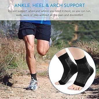 Swelling Arch Heel Socks  Pack of 2 Pair